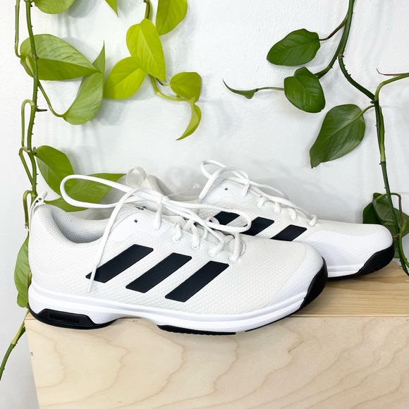 adidas Other - NEW Adidas Men's Game Spec Athletic Tennis black and white Sneakers FX3650
